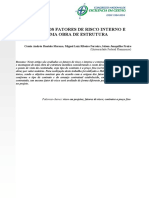 Fatores de risco em projetos de estruturas metálicas