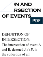 Union and Intersection Events