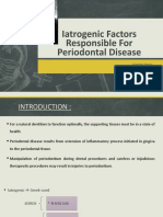 Iatrogenic Factors Responsible For Periodontal Disease