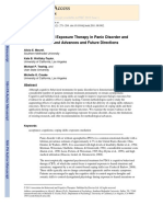 Coping Skills and Exposure Therapy in Panic Disorder and Agoraphobia - Latest Advances and Future Directions 2012