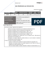 Fiche - Module - Modélisation Par Éléments Finis