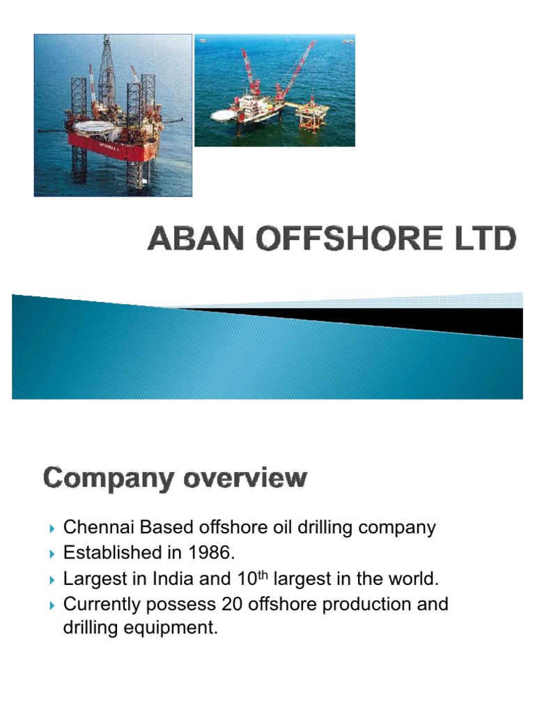 Aban Offshore: Hydro Jetting Insights | PDF | Debt | Loans