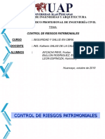 CONTROL DE RIESGOS PATRIMONIALES