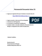 Protocolo Psicosocial Encuesta Istas 21