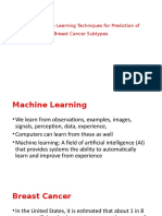 Machine Learning Predicts Breast Cancer Subtypes