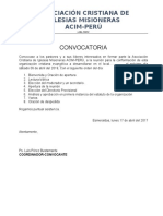 CONVOCATORIA