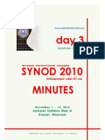 Synod 2010minute 1: Zarkawt Kohhran Biak in Aizawl, Mizoram