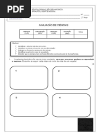 Avaliação 2 ano 2 bimestre Ciências 2017
