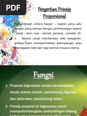 Prinsip Proporsi Perbandingan Dalam Seni Rupa Pdf