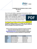 2020-1 Programación Examenes de Suficiencia de Nivel