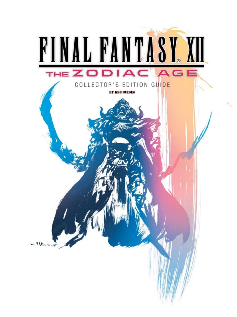 Final Fantasy Xii The Zodiac Age Official Prima Guide Pdf Final Fantasy Leisure