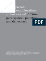 Canto 2016, Participación Ciudadana, Pluralismo y Democracia