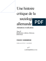 Frédéric Vandenberghe - Une Histoire Critique de La Sociologie Allemande. Vol. 2 - Horkheimer, Adorno, Marcuse, Habermas. 2-La Découverte (1998)