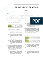 Primer Taller de Recuperación Decimo (Fis)