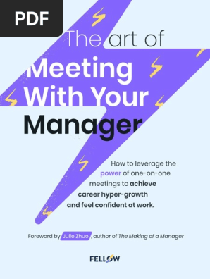 The Art Of Meeting With Your Manager