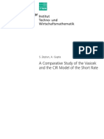 A Comparative Study of the Vasicek and the CIR Model of the Short Rate