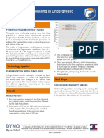 Fragmentation Modeling in Underground Application