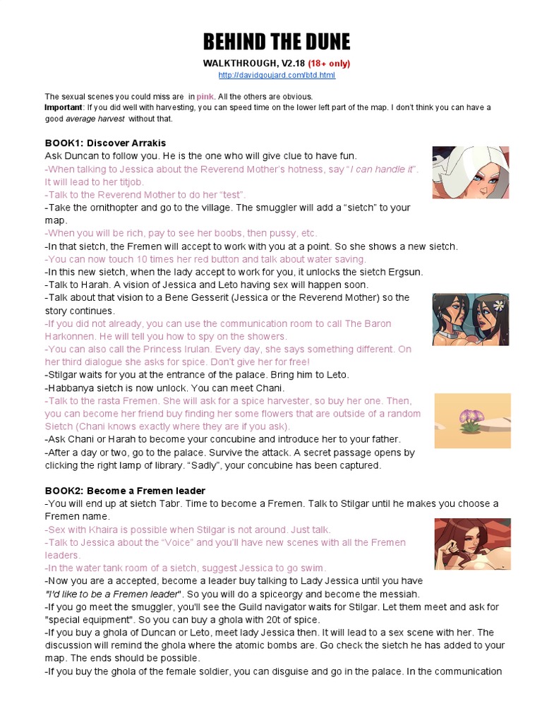 Behindthedune V2 Walkthrough Pdf Soft Science Fiction Dune Universe