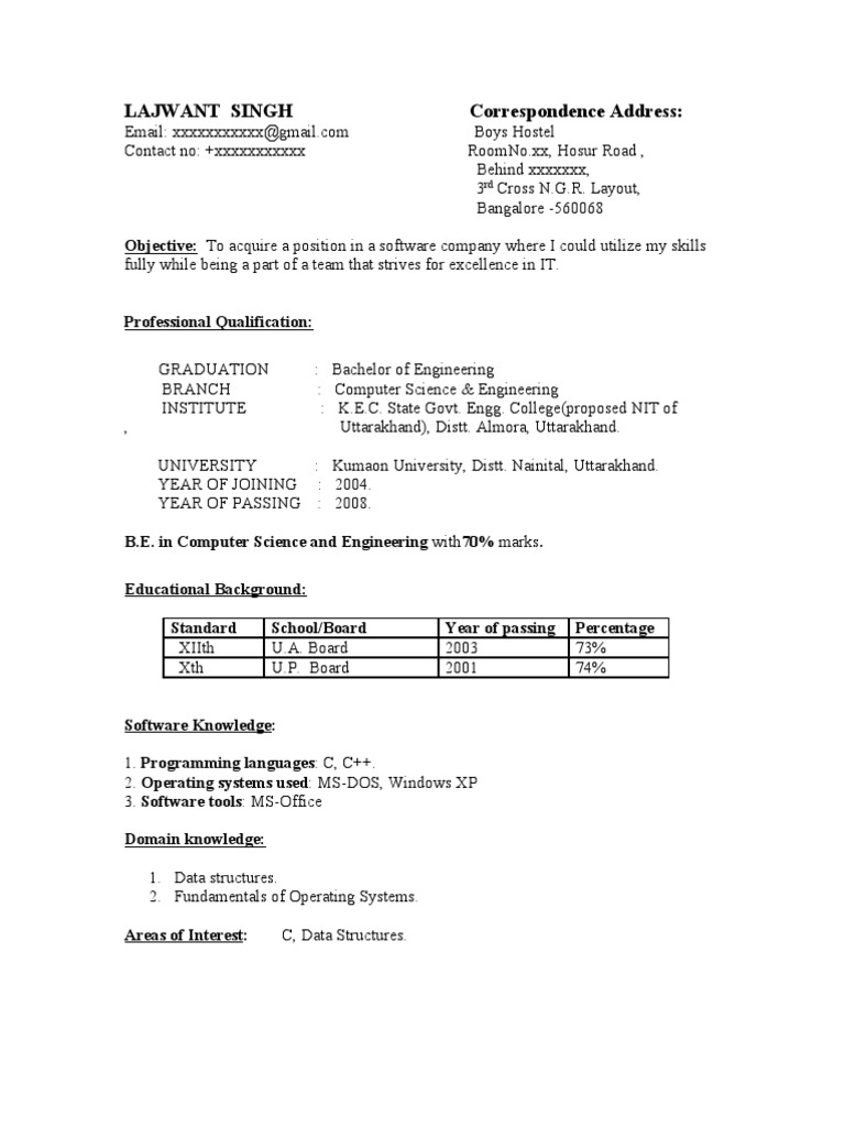 Computer Science Graduate Resume | PDF | Computer Science | Digital ...