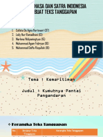 Teks Tanggapan Pantai Kumuh