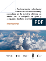 Análisis Del Funcionamiento y Efectividad de Los Instrumentos Económicos Actuales y Potenciales en La Industria Eléctrica