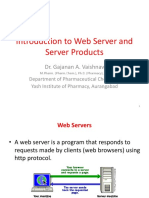 Introduction To Web Server and Server Products