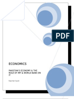 Pakistan S Economy and The Role of IMF and World Bank