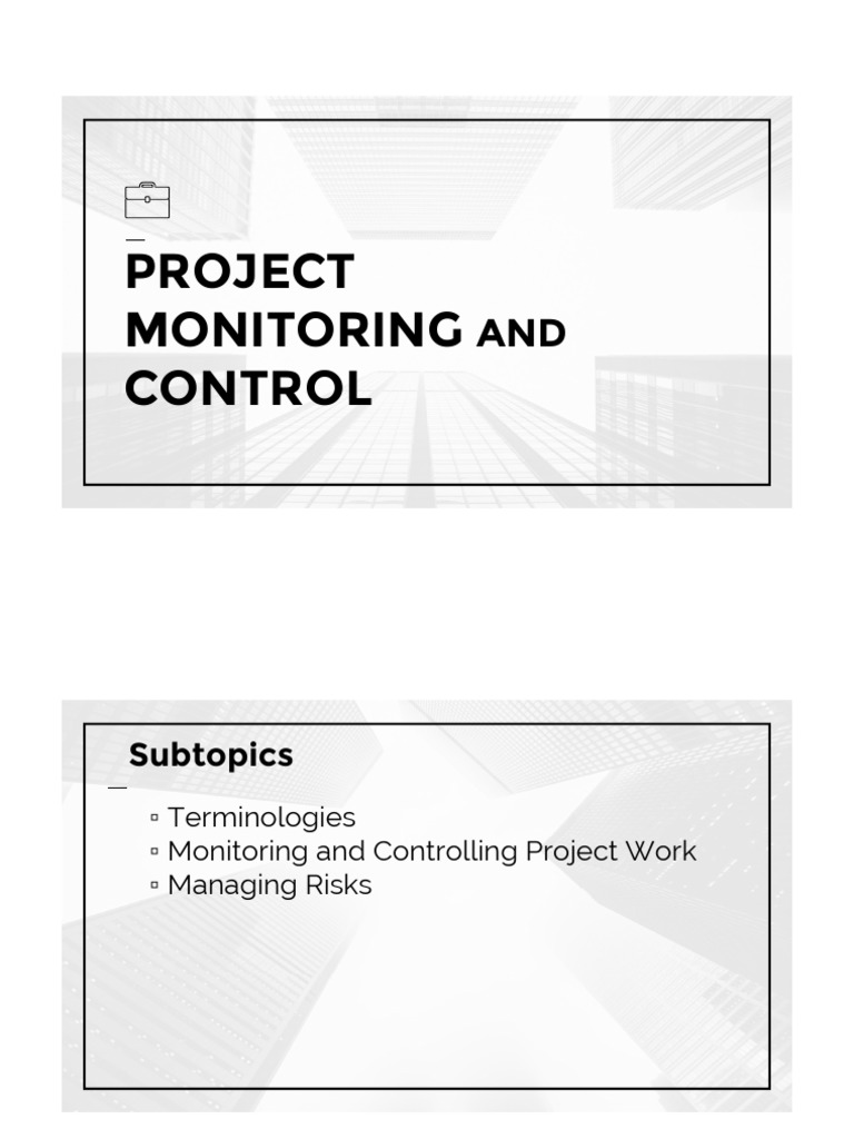 PM05 - Project Monitoring and Control | PDF | Risk | Business