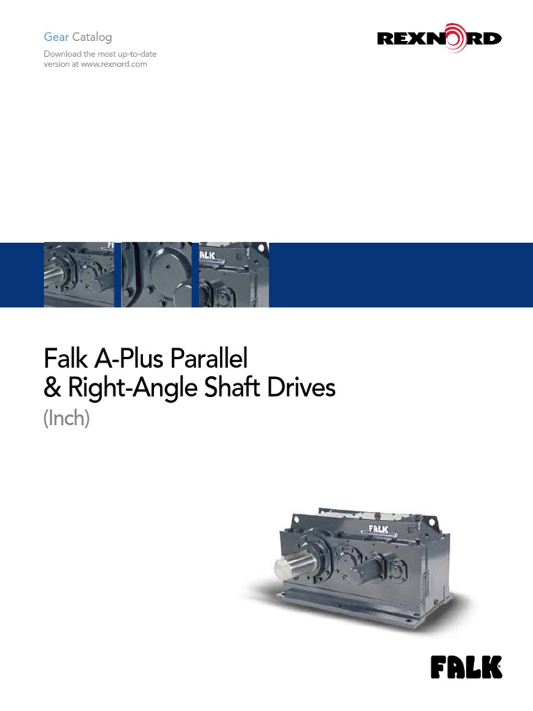 REXNORD Catalogo APlus Parallel and Right Angle Gear Drives PDF PDF