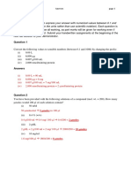 Calculations 1 13 Answers