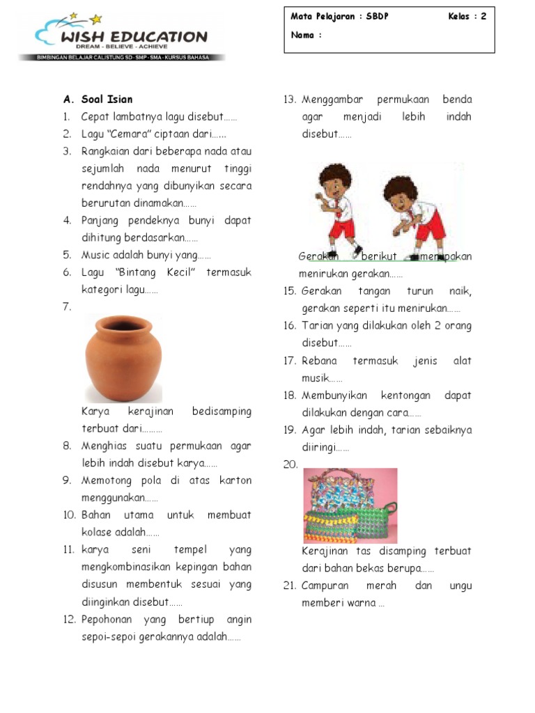 Kelas 2 Sbdp Pts Pdf