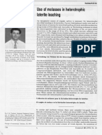 P.G.Tzeferis (1995) : "Use of Molasses in Heterotrophic Laterite Leaching", Erzmetall 48 (1995) Nr.10, pp.726-737.