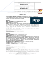 Certificaciones Laborales Jaime Cespedes