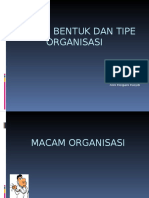 Jenis, Bentuk, Tipe Organisasi