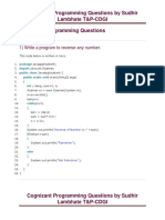 Cognizant Programming Questions - 1572860261 PDF