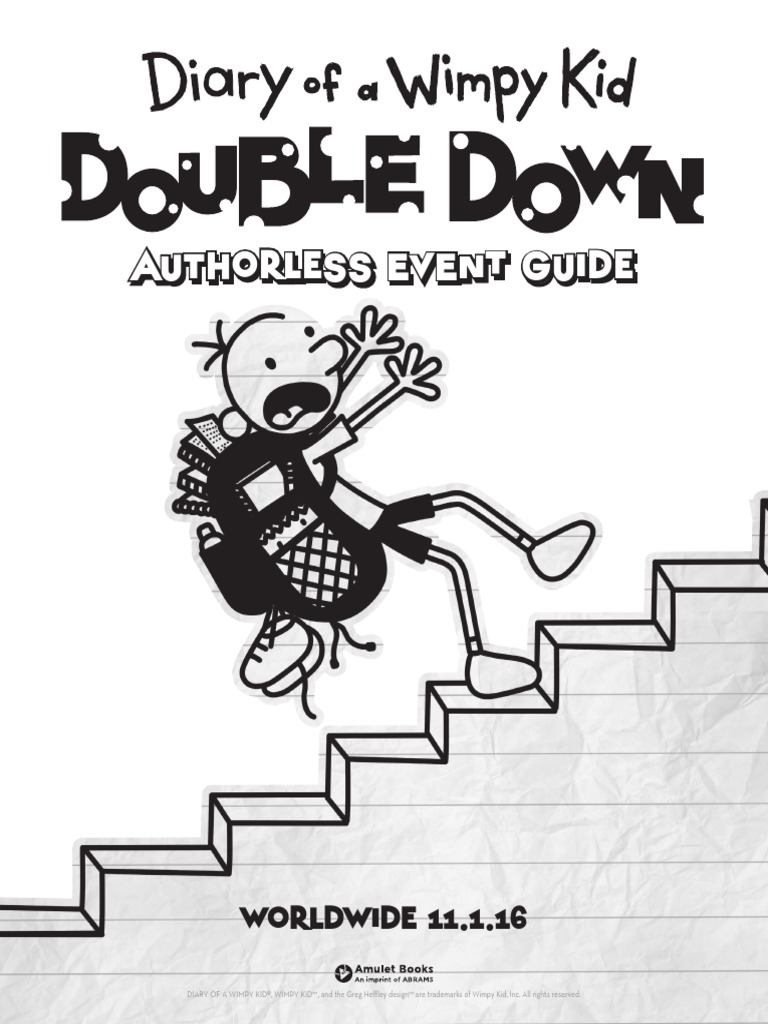 Diary of A Wimpy Kid Double Down Authorless Event Guide PDF PDF