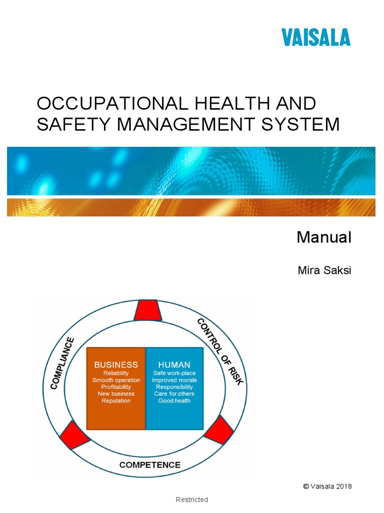 Occupational Health and Safety Management System Manual PDF
