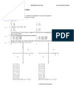 Algebra 1 Semester 1 Exam REVIEW: Multiple Choice