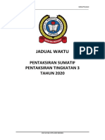 Cover Jadual Waktu Pentaksiran Sumatif