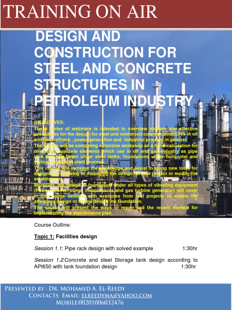 Steel and Concrete Design in Oil Industry | PDF