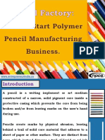Pencil Factory. How To Start Polymer Pencil Manufacturing Business.-889953 PDF
