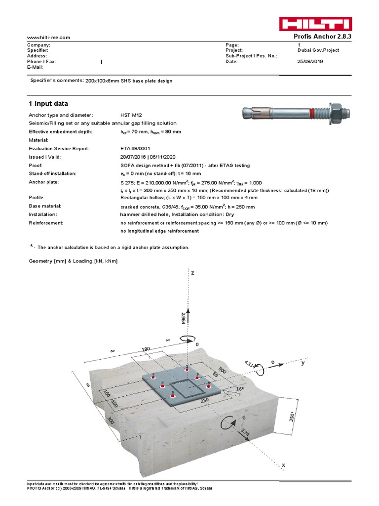 150x100x4mm RHS - Final | PDF | Drill | Deformation (Engineering)