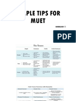 SIMPLE TIPS FOR MUET
