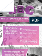 Preparation of Teaching materials