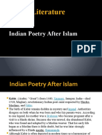 Indian Poetry After Islam