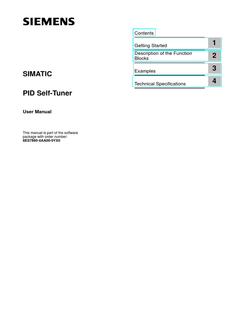 STEP7 PID Self Tuner PDF | PDF | Control Theory | Parameter (Computer ...