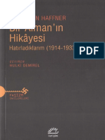 Sebastian Haffner - Bir Alman'ın Hikayesi Hatırladıklarım (1914-1933)