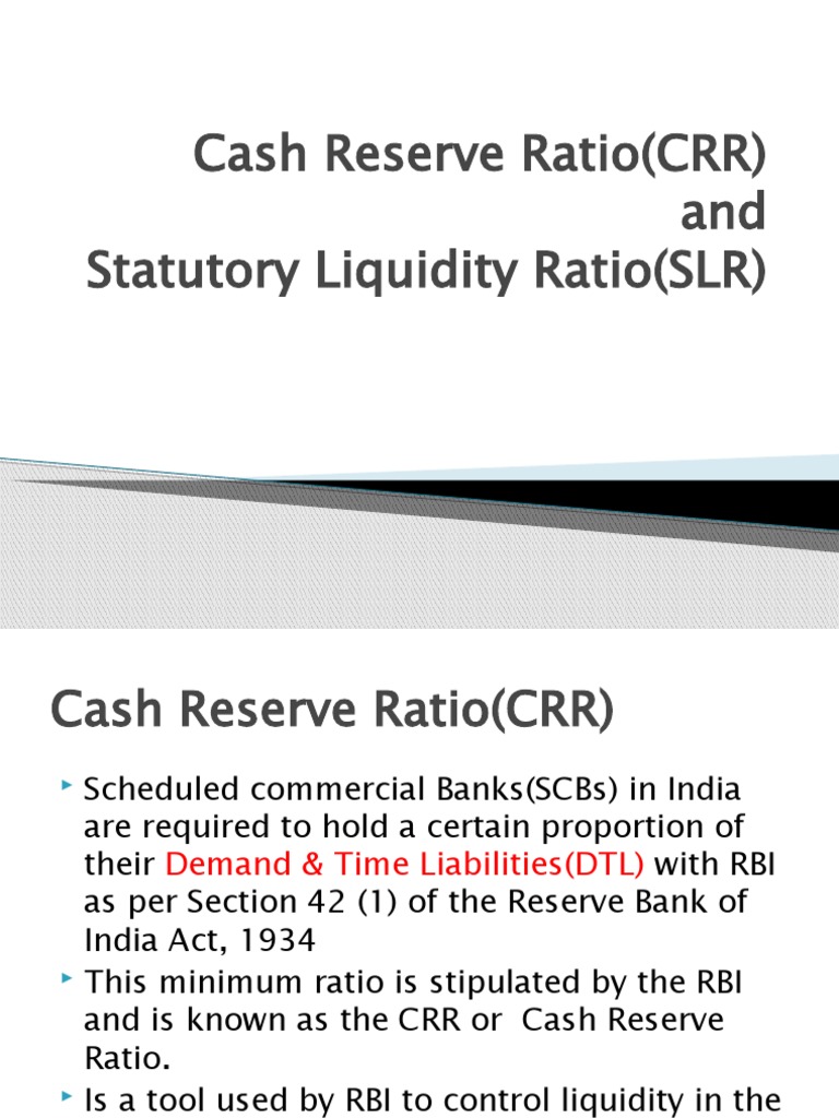 Quantitative Tools | PDF | Reserve Bank Of India | Reserve Requirement