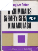 Popper Peter A Kriminalis Szemelyisegzavar Kialakulasa PDF