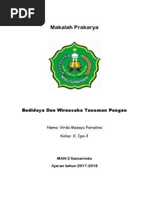 Makalah Prakarya Budidaya Dan Wirausaha Docx